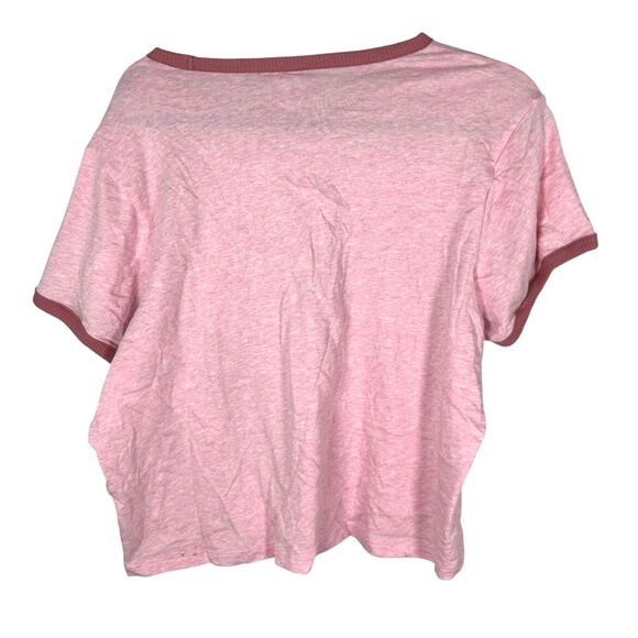 Victoria's Secret Retro Heather Bloom Pink Baseball Ringer Tee XXL NEW with Tags - Picture 6 of 6